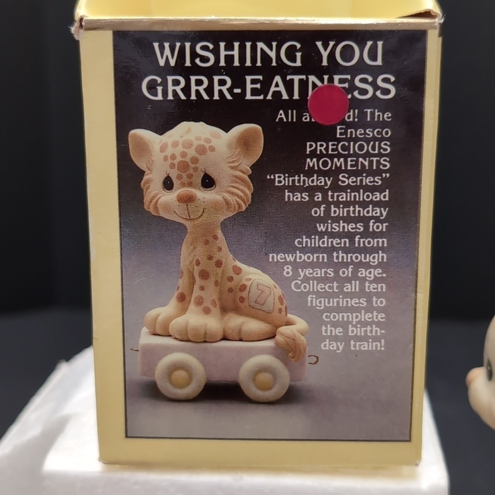 Enesco Precious Moments Wishing You Grrr-eatness #7 Baby Cheetah. - Picture 6 of 7